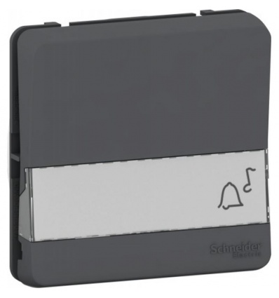 Poussoir porte-étiquette gris Mureva Styl IP55 IK08