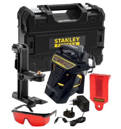 Niveau laser multiligne Stanley X3R360 rouge Fatmax batterie Liion chargeur