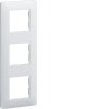 Essensya Plaque 3 postes réversible entraxe 71mm Blanc