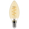 Lampe LED fil Heliax flamme à filament ambrée 3,5W 2000K B22