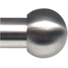 Embouts d'extrémité diamètre 28 mm finition nickel mat style Cylindre ligne Tendance