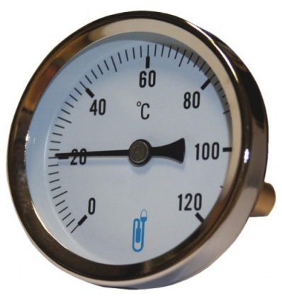 Thermomètre axial Ø 80 de 0°C à 120°C