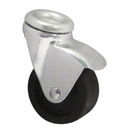 Roulette pivotante polypropylène fixation à œil charges légères, diamètre 50 mm, charge 40 kg, type 1470 POO