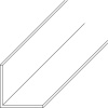 Profils L PVC blanc longueur 2,6m - Dimensions 20x20mm