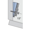 Plaques d'angle pour charnières invisibles - Intermat -5° x5