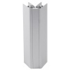 Jonction d'angle 30 - 180° pour plinthe aluminium hauteur 100 mm finition anodisé