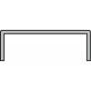 Bandes de chant placage - Profils U rigide - Type U / UR - Blanc, pour panneaux d'épaisseur 19mm longueur 2,75 m