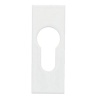 Entrées autocollantes clé I épaisseur 3 mm aluminium anodisé finition blanc