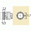 Serrure de meuble à pression à cylindre - pour cylindre interchangeable Z23 Ø18
