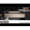 Profil design pour tiroir Arcitech, longueur 650 mm, finition Chromé