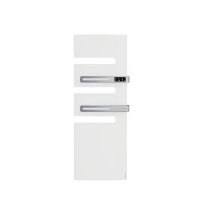 Radiateur sèche-serviettes connecté Serenis Premium mât gauche 1750W Blanc