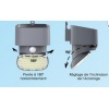 Applique solaire à détecteur de mouvement et crépusculaire - 2000 Lumens - Blanc chaud en Thermoplastique ABS - BF Light