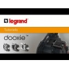 Sortie de câble IP21 DOOXIE Legrand livrée complète avec plaque finition blanc 600323