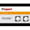 Sortie de câble IP21 DOOXIE Legrand livrée complète avec plaque finition blanc 600323