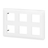 Plaque de finition Mosaic pour 2x3x2 modules blanc