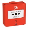 Déclencheur alarme incendie manuel rouge à membrane ré-armable