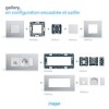 Enjoliveur interrupteur gallery 2 modules pure