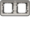 cubyko Support dencastrement double horizontale associable gris IP55