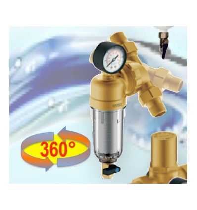 Pré-filtre 360° horizontal et vertical à tamis INOX MM 3/4'' (20x27) - Aquahyper