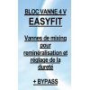 Bloc Vanne 4 voies DN 40 FF 1’’1/2 « EASYFIT » en bronze pour MIXING et BYPASS COMPLET de l’adoucisseur - Aquahyper