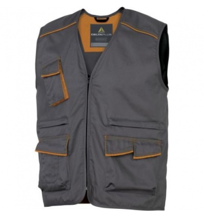Gilet multipoches Panostyle marronvert taille M