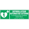 Panneau rigide défibrillateur automatisé externe 450 x 150
