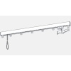 Tringles chemin de fer montées DURALAC Aluminium 1 rideau Longueur 3 m finition blanc