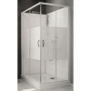 Cabine de douche rectangulaire à portes coulissantes Izibox 2 avec parois en vitrage sérigraphié 80 x 100 cm