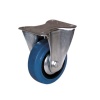 Roulette fixe sur platine manulastic bleu charges moyennes Port Roll diamètre 100 mm charge 150 kg