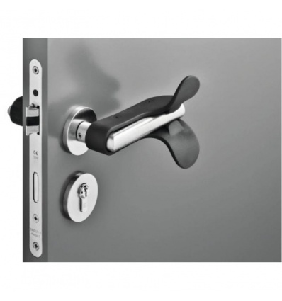 Support de béquille de porte pour ouverture sans main ouverture avec lavantbras pour béquille Ø 18 à 25 mm