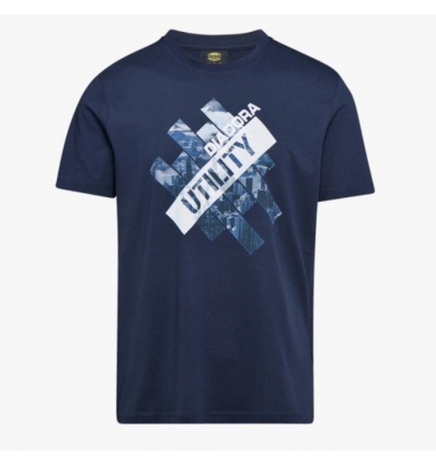 Tshirt Graphic organic coloris bleu taille XL