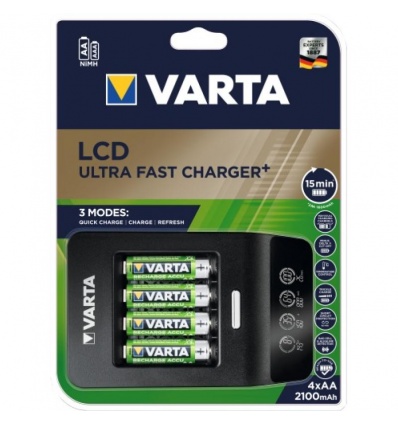 Chargeur LCD Ultra Fast Charger 15 min 4 accus 2100 Mah