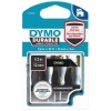 Ruban D1 Durable pour DYMO Label Manager haute résistance décolorationdécollement cassette 12mmx3m blanc sur noir