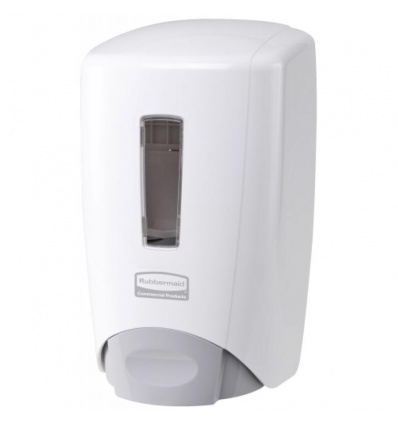 Distributeur manuel de savon Flex avec bouton poussoir visualisation de niveau capacité 500ml chromé