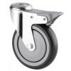 Roulette pivotante à blocage fixation à oeil roue polypropylène pour collectivités diamètre 125 mm charge 80 kg type 1677 PIP