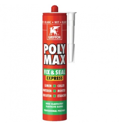 Mastic colle polymère POLYMAXFIXSEAL EXPRESS carton de 12 cartouches de 300g