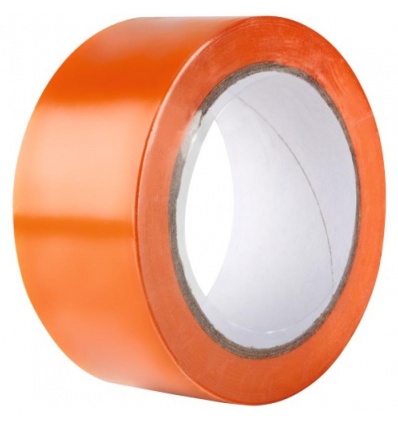 Adhésif multiusages PVC orange plastifié 6993 masse adhésive caoutchouc carton de 36 rlx de 33mx48mm