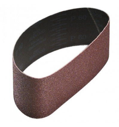 Abrasifs en bandes courtes toile coton grains oxyde dalumine 2920 Siawood x 100x610 mm grain 80 en boîte de 10
