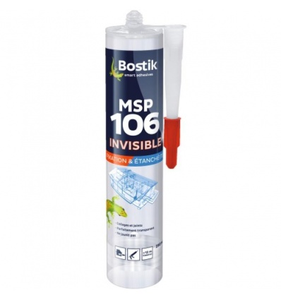 Mastic polymère MSP 106 transparent carton de 12 cartouches de 290 ml