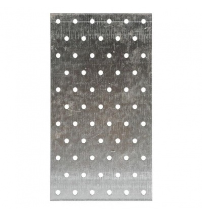 Plaques perforées acier galvanisé largeur 80 mm longueur 240 mm carton de 50 plaques