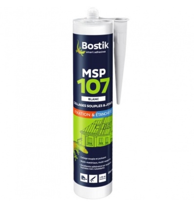 Mastic MS polymère MSP 107 gris Carton de 12 cartouches de 290 ml