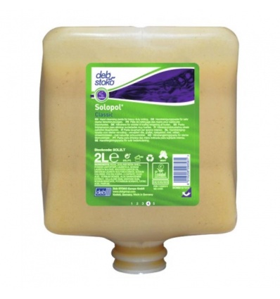 Recharge pâte nettoyante sans solvant Solopol Classic pour salissures fortes cartouche de 2 litres