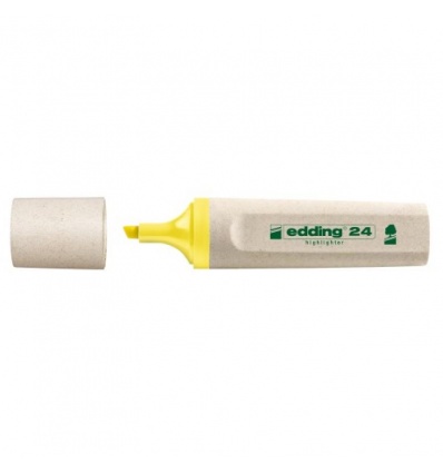 Surligneur à pointe biseautée e24 EcoLine coloris jaune