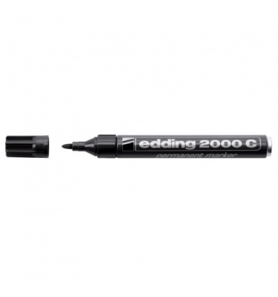 Marqueur permanent E2000C à pointe ogive 15 à 3mm pour toutes surfaces encre à séchage rapide coloris noir
