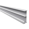 Profil de dossiers suspendus en aluminium brut montage à clipper 4m