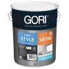 Peinture acrylique murs et plafonds Goristyle satin gris fusain bidon de 3l