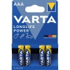 Pile alcaline Longlife Power AAA/LR03 x4