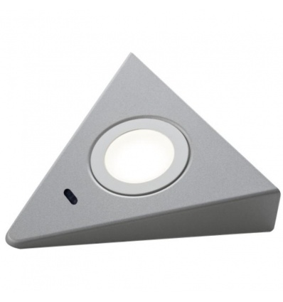 Kit 2 spots triangle LED Blues saillie gris
