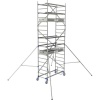 Échafaudage roulant aluminium Cross 2 180 1 plancher hauteur de travail maxi 485 m