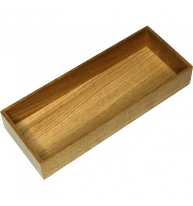 Boîte de rangement bois Fineline 300 x 1175 x 49 mm finition chêne clair